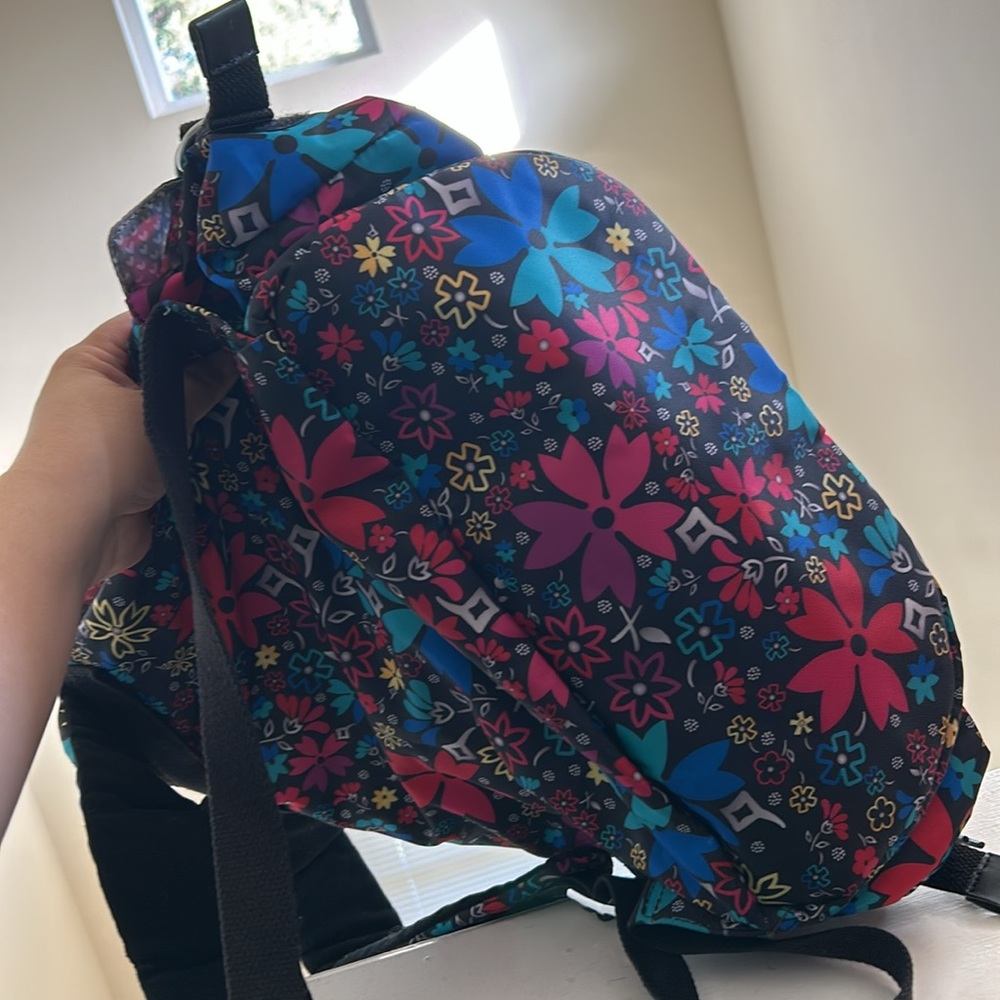 Kipling Ravier Multicolor Floral Large Backpack - Very Good Condition - Picture 10 of 11